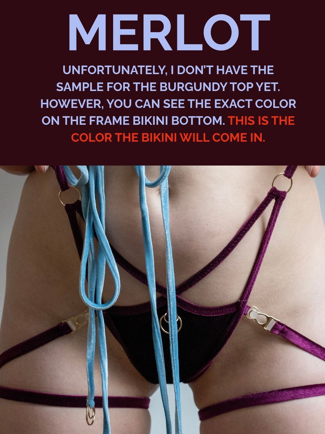 FRAME Bikini Top • merlot
