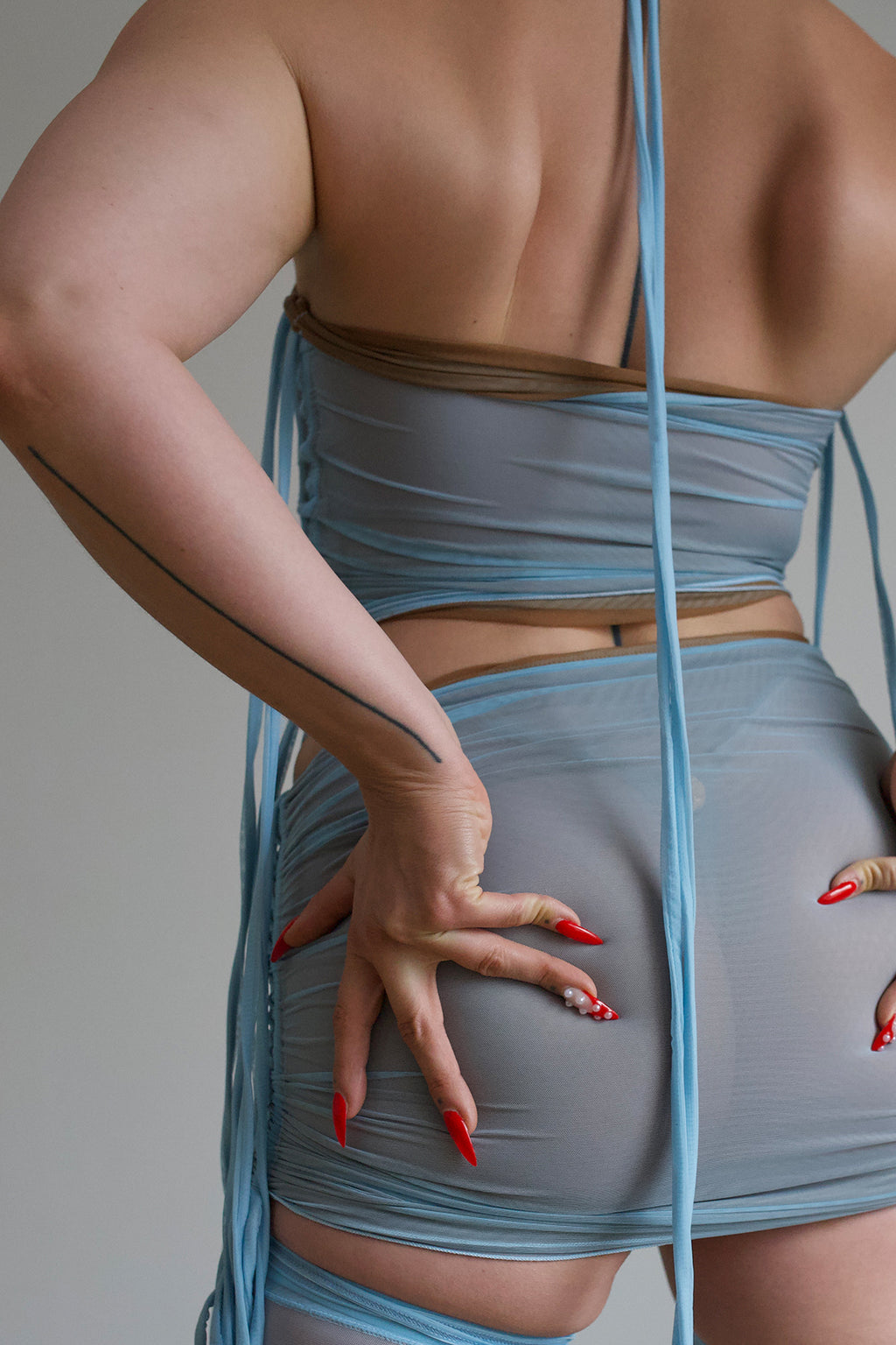 CENSORED TOP • icy blue