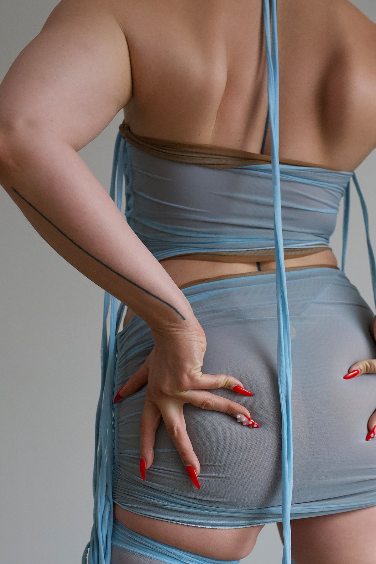 CENSORED TOP • icy blue